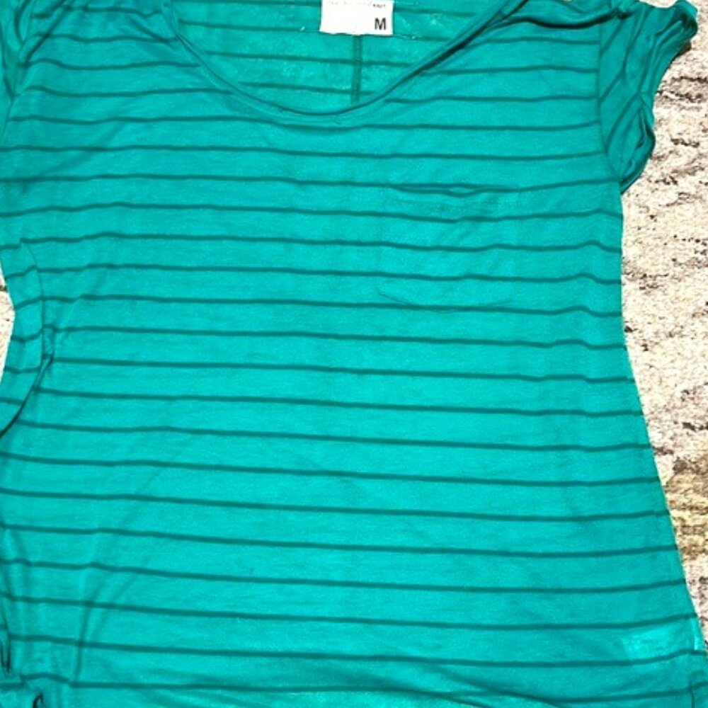 COPY - Rag & Bone striped scoop neck T-shirt medium.